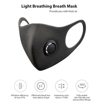 Original Xiaomi Smartmi TPU Filter Face Mask Block 97% PM 2.5 Material with Ventilating Valve Filter Mask
Original Xiaomi Smartmi TPU Filter Face Mask Block 97% PM 2.5 Material with Ventilating Valve Filter Mask