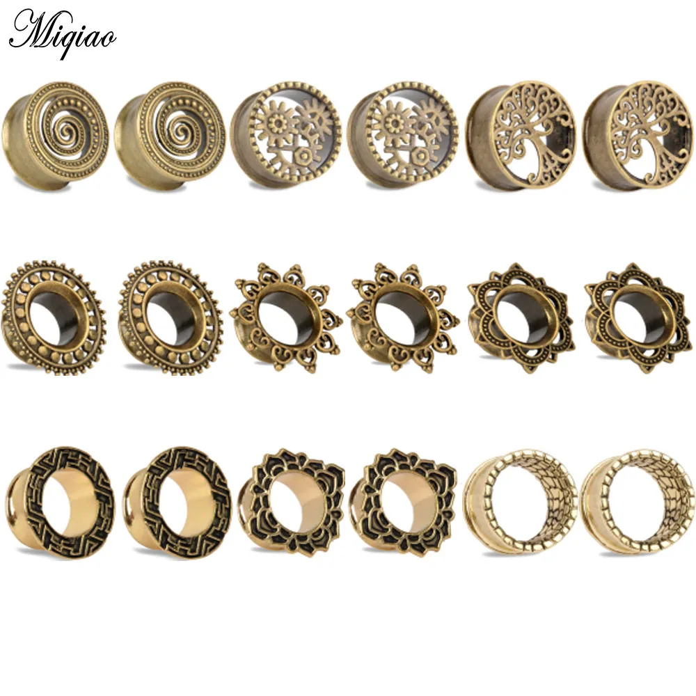 Miqiao 2 Pcs Body Piercing Jewelry Vintage Brass Mixed Style Earplug Ear Amplifier Hot Sale Plugs and Tunnels Earrings
Miqiao 2 Pcs Body Piercing Jewelry Vintage Brass Mixed Style Earplug Ear Amplifier Hot Sale Plugs and Tunnels Earrings