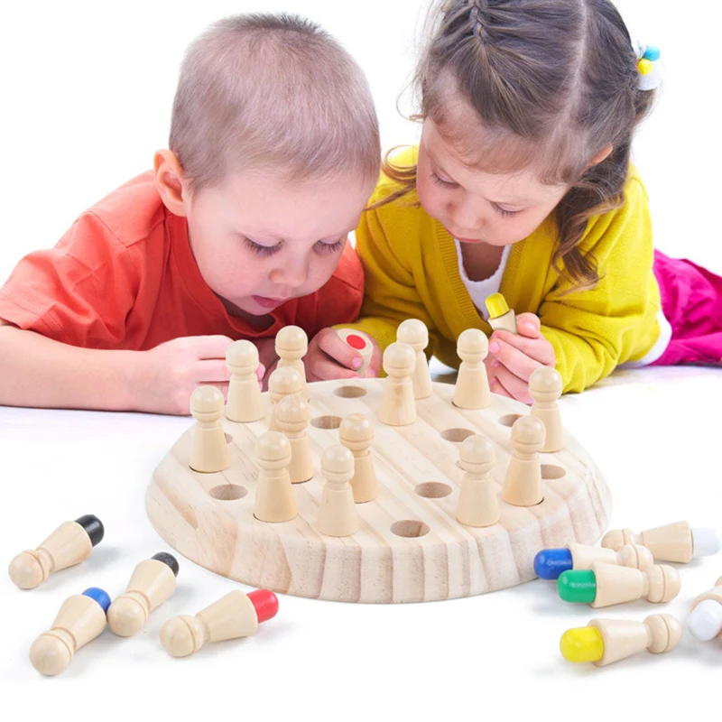 Kids Wooden Memory Match Stick Chess Fun Color Game Board Puzzles Educational Color Cognitive Ability Learning Toys for Children
Kids Wooden Memory Match Stick Chess Fun Color Game Board Puzzles Educational Color Cognitive Ability Learning Toys for Children