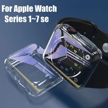 Cover For Apple Watch Case 45mm 41mm 44MM 40MM 38mm 42mm TPU HD Screen Protector bumper accessories iWatch series 7 SE 6 5 4 3
Cover For Apple Watch Case 45mm 41mm 44MM 40MM 38mm 42mm TPU HD Screen Protector bumper accessories iWatch series 7 SE 6 5 4 3