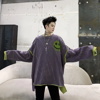 2020 Spring New Men Fashion Casual High Street Hip Hop Hole Loose Pullover Sweatshirt Male Women Hoodie Sweatshirt Outerwear 
2020 Spring New Men Fashion Casual High Street Hip Hop Hole Loose Pullover Sweatshirt Male Women Hoodie Sweatshirt Outerwear