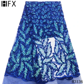HFX 2020 Latest Nigerian Tulle Lace Fabric With Sequins Embroidered African French Net Lace Fabric For Wedding Party F3136
HFX 2020 Latest Nigerian Tulle Lace Fabric With Sequins Embroidered African French Net Lace Fabric For Wedding Party F3136