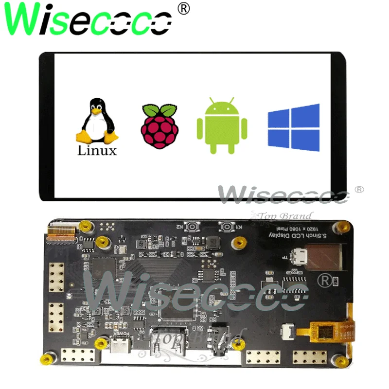 5.5 inch 1920x1080 touch display with HDMI type-c controller board for raspberry pi 4 Win 10 game box TV box Android display
5.5 inch 1920x1080 touch display with HDMI type-c controller board for raspberry pi 4 Win 10 game box TV box Android display