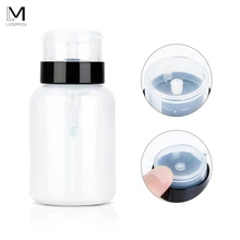 120ml vide UV Gel vernis à ongles vernis à ongles propre acétone bouteille Top qualité vide pompe distributeur vernis nettoyant dissolvant bouteille(China)