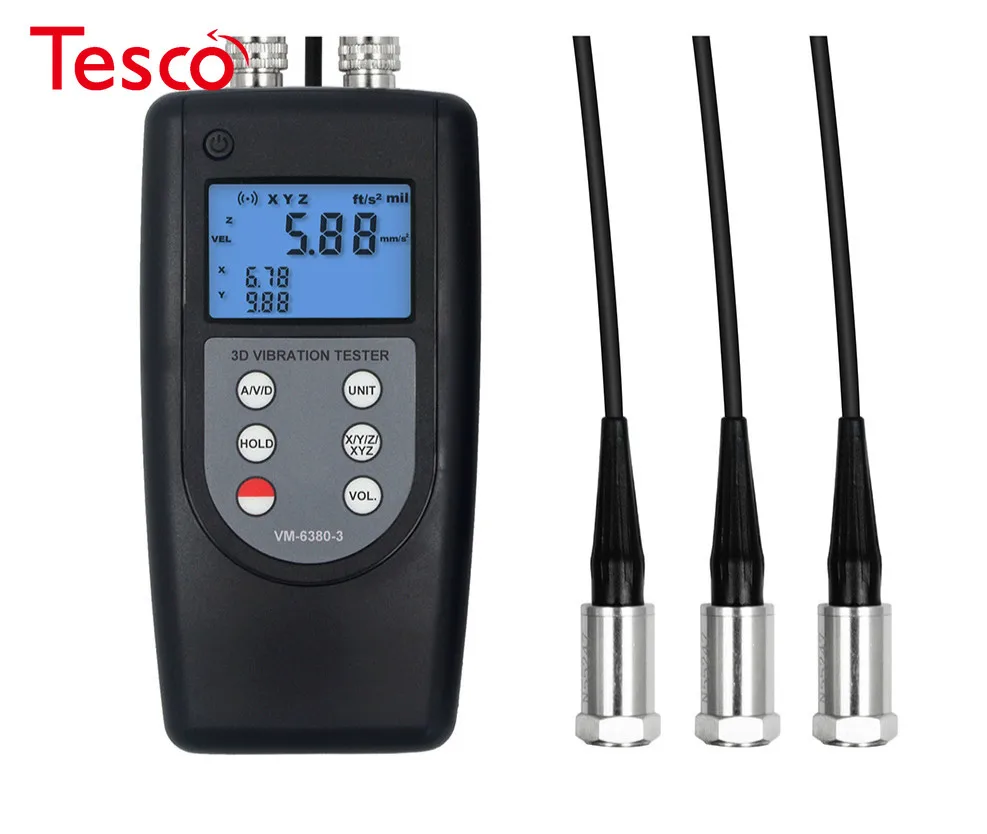 Landtek VM6380-3 Digital Vibration Meter 3-Axis Piezoelectric Accelerometer Sensor Vibrometer Tester
Landtek VM6380-3 Digital Vibration Meter 3-Axis Piezoelectric Accelerometer Sensor Vibrometer Tester