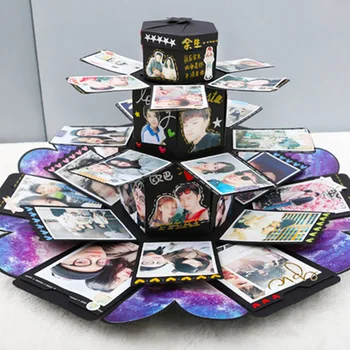 Surprise Birthday Party's Love Explosion Box for Anniversary Scrapbook DIY Photo Album Wedding Valentine's Day Christmas Gift
Surprise Birthday Party's Love Explosion Box for Anniversary Scrapbook DIY Photo Album Wedding Valentine's Day Christmas Gift