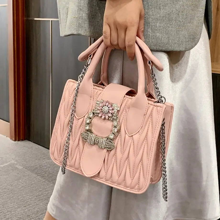 Sweet Lady Tote Bag 2020 Fashion New High Quality PU Leather Women's Designer Handbag Diamond Lock Chain Shoulder Messenger Bag
Sweet Lady Tote Bag 2020 Fashion New High Quality PU Leather Women's Designer Handbag Diamond Lock Chain Shoulder Messenger Bag