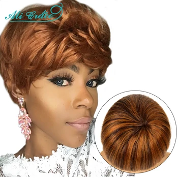 Ali Grace Short Straight Wigs Chestnut Golden Color Cheap Brazilian Silky Straight Hair Wigs 8inch Machine Made Human Hair Wigs
Ali Grace Short Straight Wigs Chestnut Golden Color Cheap Brazilian Silky Straight Hair Wigs 8inch Machine Made Human Hair Wigs
