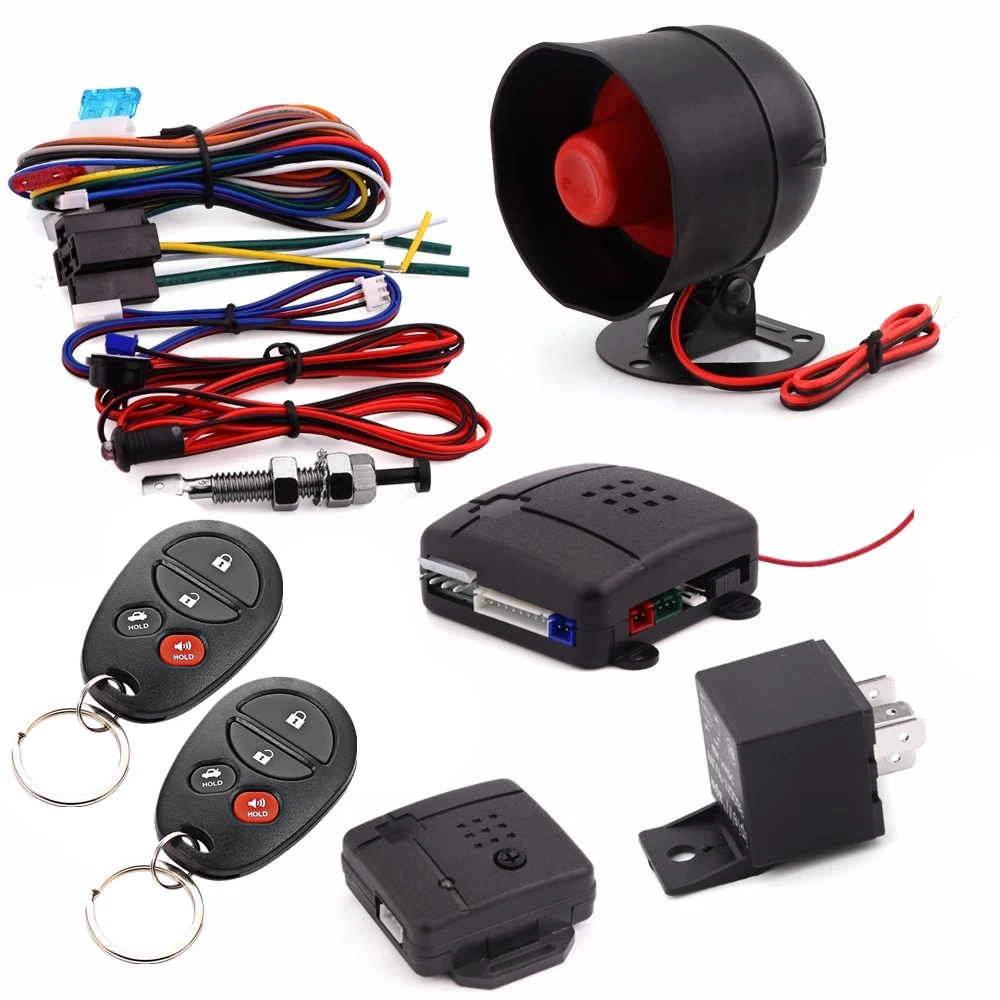 Universal One-Way Car Alarm Vehicle System Protection Security System Keyless Entry Siren+2 Remote Control Burglar 
Universal One-Way Car Alarm Vehicle System Protection Security System Keyless Entry Siren+2 Remote Control Burglar