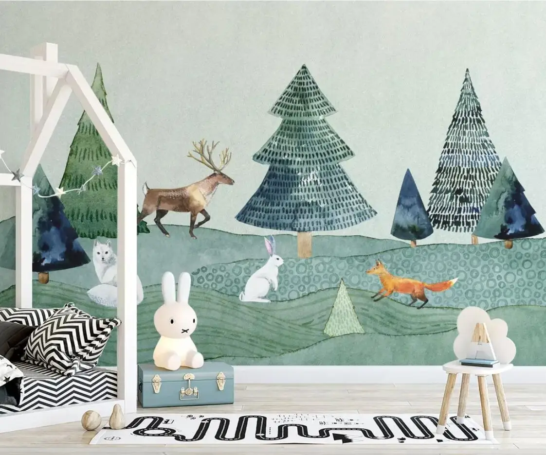 Carton Deer Forest Wallpaper 3D Wall Mural HD for Kids Room Wall Art Decor Custom ELK Animal Photo Mural Wallpaper Canvas Prints 
Carton Deer Forest Wallpaper 3D Wall Mural HD for Kids Room Wall Art Decor Custom ELK Animal Photo Mural Wallpaper Canvas Prints