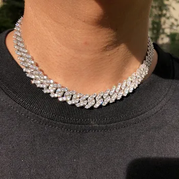 10 mm hip hop jewelry all ice CUBAN CHAIN
10 mm hip hop jewelry all ice CUBAN CHAIN