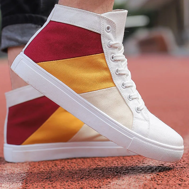 Men Shoes Big Size 46 47 Canvas Sneakers Male High Top Patchwork Casual Shoes Man's Autumn Footwear Boys Sport Tennis Shoes 
Men Shoes Big Size 46 47 Canvas Sneakers Male High Top Patchwork Casual Shoes Man's Autumn Footwear Boys Sport Tennis Shoes