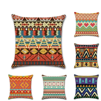 Bohemian Style Decorative Cushion Covers Cotton Linen Square Geometry African Stripe for Sofa Seat Soft Pillow Case
Bohemian Style Decorative Cushion Covers Cotton Linen Square Geometry African Stripe for Sofa Seat Soft Pillow Case
