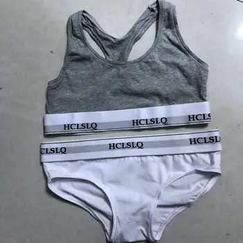 Vest women's cotton sports bra bra bra briefs set
Vest women's cotton sports bra bra bra briefs set