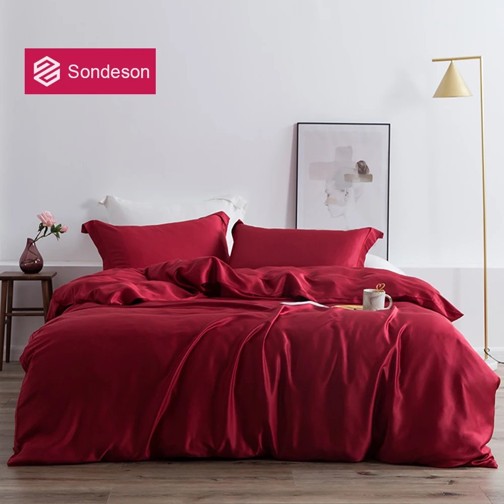 Sondeson Women Red 100% Silk Bedding Set Silk Best For Hair Skin Duvet Cover Set Flat Sheet Fitted Sheet Pillowcase Bed Sets
Sondeson Women Red 100% Silk Bedding Set Silk Best For Hair Skin Duvet Cover Set Flat Sheet Fitted Sheet Pillowcase Bed Sets