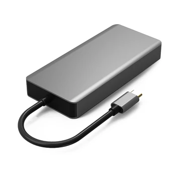 Multi Function Durable Type-C To HDMI VGA Hub Audio Adapter For PC Computer Laptop Notebook EM88
Multi Function Durable Type-C To HDMI VGA Hub Audio Adapter For PC Computer Laptop Notebook EM88
