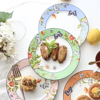 Bone China Dinner Plates 8 "Phnom Penh Colorful Flower Pattern Ceramic Tableware dishes
Bone China Dinner Plates 8 "Phnom Penh Colorful Flower Pattern Ceramic Tableware dishes