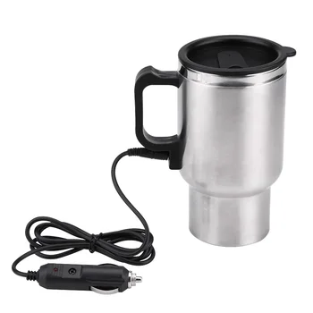 12V 450ml Electric In-Car Stainless Steel Travel Heating Cup Coffee Tea Car Cup Mug Fits Most Car Cup Holders Silver + Black 
12V 450ml Electric In-Car Stainless Steel Travel Heating Cup Coffee Tea Car Cup Mug Fits Most Car Cup Holders Silver + Black