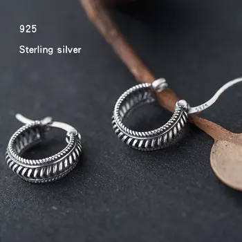 Vintage 925 Sterling Silver Hoop Earrings Small Big size 2020 New Real Silver 925 Brincos Fine jewelry For women
Vintage 925 Sterling Silver Hoop Earrings Small Big size 2020 New Real Silver 925 Brincos Fine jewelry For women