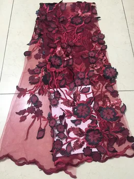 Nigeria Lace Fabric 2020 Latest Rose Red African French Lace Fabric 3D With Sequins Women Embroidered Dresses CD2885
Nigeria Lace Fabric 2020 Latest Rose Red African French Lace Fabric 3D With Sequins Women Embroidered Dresses CD2885