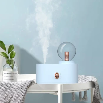 350ml Bulb Air Humidifier USB Rechargeable Water Mist Maker Diffuser Moisturizing Atomizer Essential Oil Aromatherapy Diffuser
350ml Bulb Air Humidifier USB Rechargeable Water Mist Maker Diffuser Moisturizing Atomizer Essential Oil Aromatherapy Diffuser