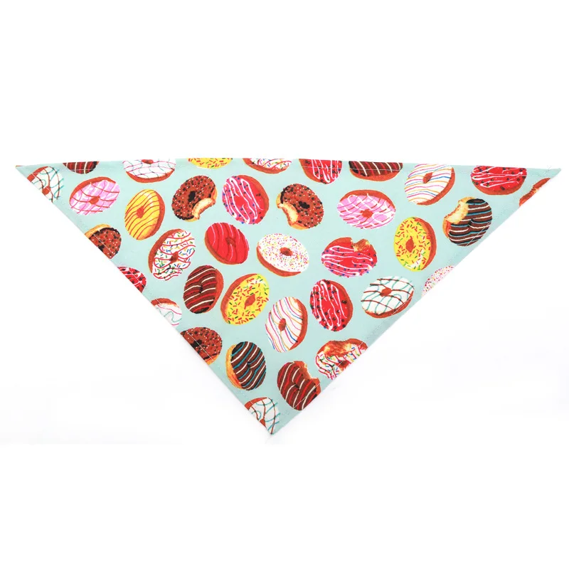Fruit Print Pet Bandana – Adjustable Cotton Dog & Cat Summer Scarf
