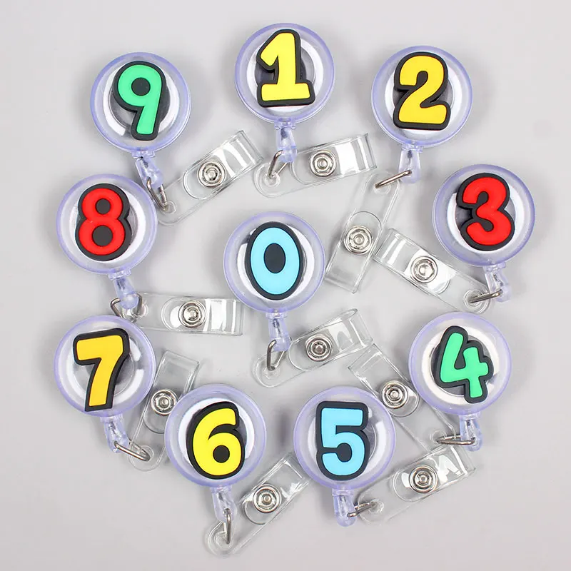 Creative Colors Arabic Numerals Clown Retractable Card Holder Badge Reel Nurse Exhibition Enfermera Girl Name Card Chest Captain
Creative Colors Arabic Numerals Clown Retractable Card Holder Badge Reel Nurse Exhibition Enfermera Girl Name Card Chest Captain