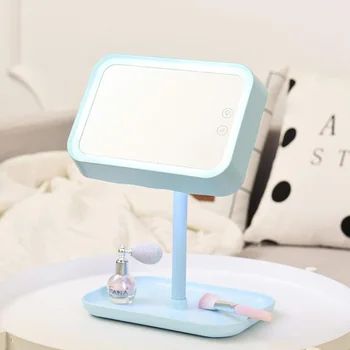 Desktop Folding Makeup Mirror Storage Box Lipstick Jewelry Storage Box Cosmetic Storage Box Beauty Box LED Eye Protection Lamp
Desktop Folding Makeup Mirror Storage Box Lipstick Jewelry Storage Box Cosmetic Storage Box Beauty Box LED Eye Protection Lamp