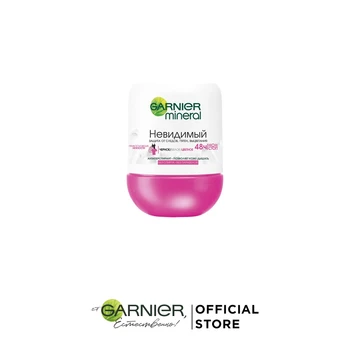 Garnier Deodorant for women roller "Mineral, Black, white, color", deodorant antiperspirant, without alcohol, invisible, female, 50 ml 
Garnier Deodorant for women roller "Mineral, Black, white, color", deodorant antiperspirant, without alcohol, invisible, female, 50 ml