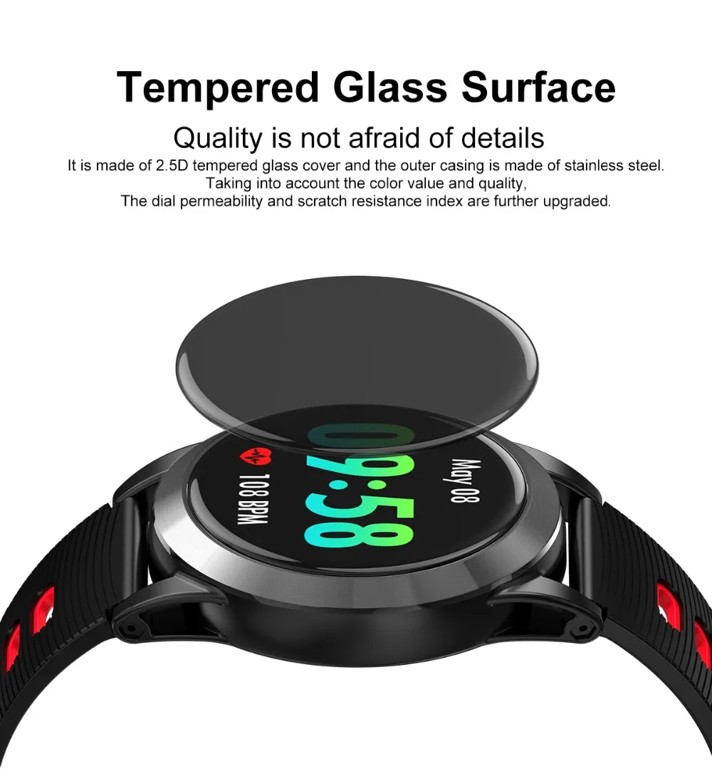 R15 Sport Smart Watch Blood Pressure Heart Rate Monitor IP67 Waterproof Bluetooth Wrist Smartwatch for Xiao mi Android IOS Phone (4)