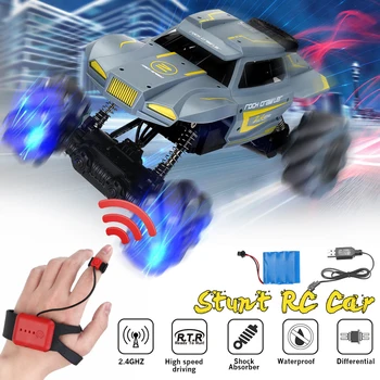 RC Stunt Car 4.8V Watch Gesture Induction Off-Road Remote Control Car Driving Toy High Speed Drift Car Gift with Light & Dancing
RC Stunt Car 4.8V Watch Gesture Induction Off-Road Remote Control Car Driving Toy High Speed Drift Car Gift with Light & Dancing