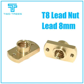 T8 lead screw nut Pitch 2mm Lead 8mm Brass T8x8mm Flange Lead Screw Nut for CNC Parts Ender 3 CR10 3D Printer Accessories
T8 lead screw nut Pitch 2mm Lead 8mm Brass T8x8mm Flange Lead Screw Nut for CNC Parts Ender 3 CR10 3D Printer Accessories