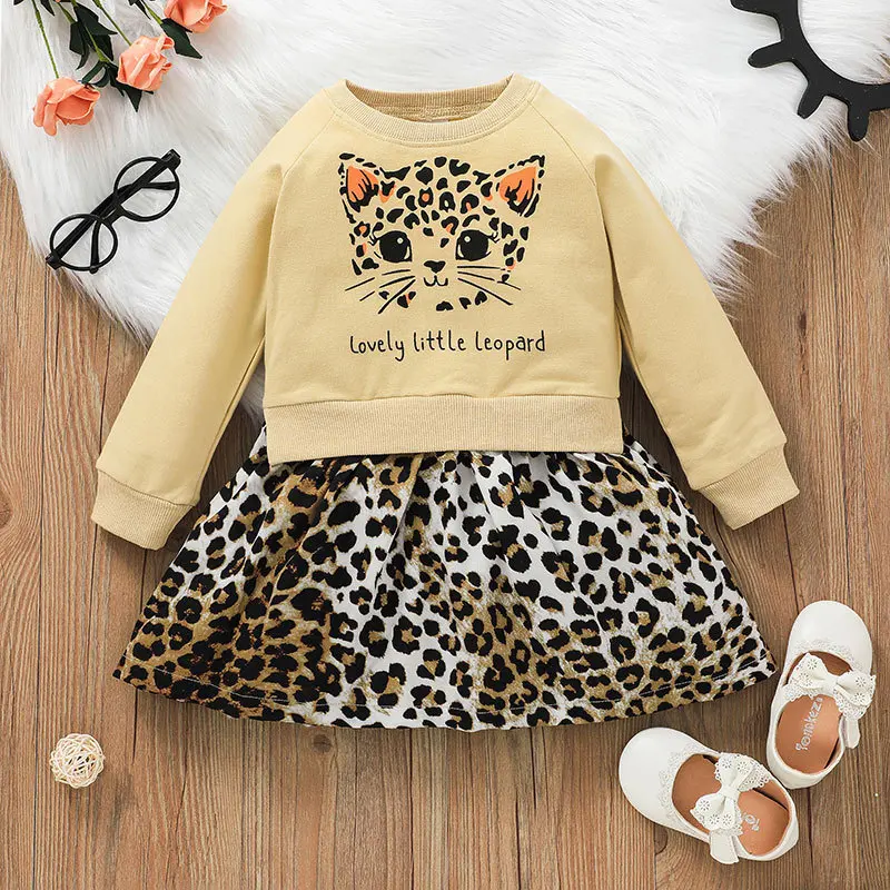 Leopard Print Children Dresses Patchwork Long Sleeve Kids Clothes Girls Sweater Dress Cartoon Casual Sweatershirt Hoodies Dress
Leopard Print Children Dresses Patchwork Long Sleeve Kids Clothes Girls Sweater Dress Cartoon Casual Sweatershirt Hoodies Dress