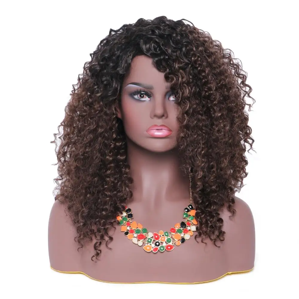 BESTUNG Afro Medium Kinky Curly Wigs for Black Women Ombre Black to Brown with Dark Roots Synthetic Fluffy Side Part Wig
BESTUNG Afro Medium Kinky Curly Wigs for Black Women Ombre Black to Brown with Dark Roots Synthetic Fluffy Side Part Wig