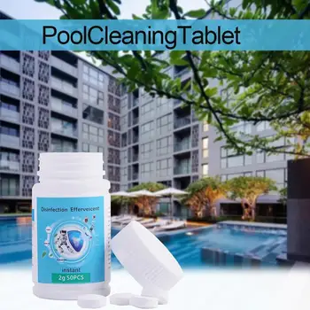 50Pcs/Bottle Pool Cleaning Effervescent Chlorine Tablets Cage Disinfectant Swimming Pool Clarifier Multifunctional Cleaner
50Pcs/Bottle Pool Cleaning Effervescent Chlorine Tablets Cage Disinfectant Swimming Pool Clarifier Multifunctional Cleaner