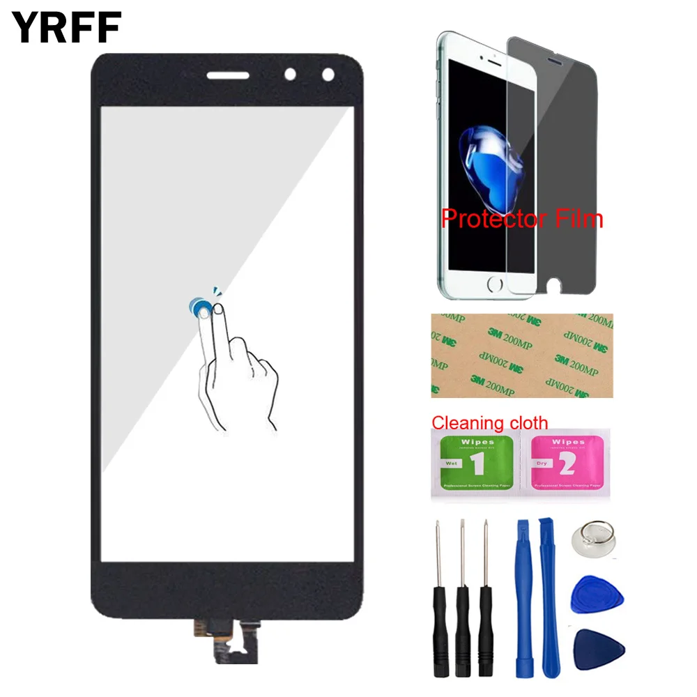 

Mobile Front Sensor For Huawei Y5 2017 Y5III MYA-L22 MYA-L23 Touch Screen Digitizer Panel Glass Tools Protecotr Film + Adhesive