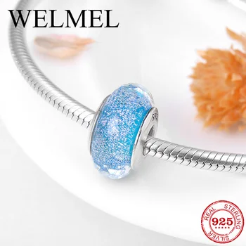 100% Authentic sparkling 925 Sterling Silver charm light Blue Murano Glass 2018 Fit Original European Charms Bracelet Jewelry
100% Authentic sparkling 925 Sterling Silver charm light Blue Murano Glass 2018 Fit Original European Charms Bracelet Jewelry