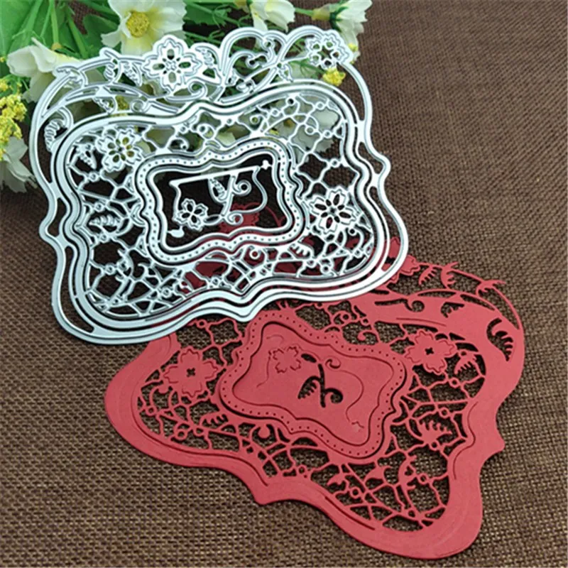 Flowers Background Plates Frame Metal Cutting Dies for DIY Scrapbooking Album Paper Cards Decorative Crafts Embossing Die Cuts
Flowers Background Plates Frame Metal Cutting Dies for DIY Scrapbooking Album Paper Cards Decorative Crafts Embossing Die Cuts