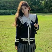 Sweater Jacket Female Design Niche Spring and Autumn New Loose V-neck Knitted Cardigan
Sweater Jacket Female Design Niche Spring and Autumn New Loose V-neck Knitted Cardigan