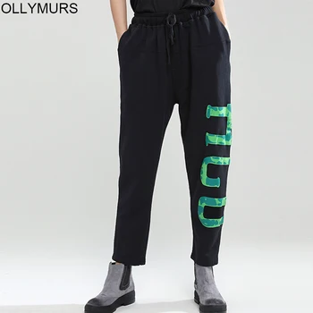 Plus Size Women Pant Casual Harem Pants Ladies Fashion Letter Printed Trousers Ankle Length Capris Pantalones Black 2020 Summer
Plus Size Women Pant Casual Harem Pants Ladies Fashion Letter Printed Trousers Ankle Length Capris Pantalones Black 2020 Summer