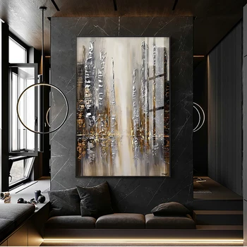 Abstract Oil Painting Handmade Fall View Brown Modern Wall Art For Home Cuadros Canvas Paintings Large Salon Decoration Unframed
Abstract Oil Painting Handmade Fall View Brown Modern Wall Art For Home Cuadros Canvas Paintings Large Salon Decoration Unframed