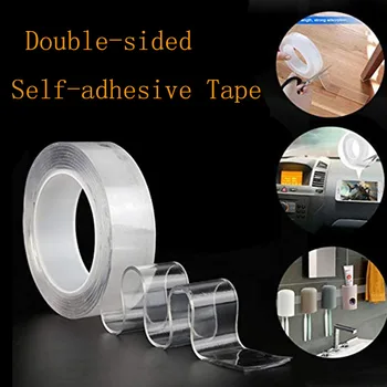 1/2/3/5m Reusable Double-sided Self-adhesive Tape Nano Movable Washable Powerful Paste Transparent Glue Bathroom Car Versatile U
1/2/3/5m Reusable Double-sided Self-adhesive Tape Nano Movable Washable Powerful Paste Transparent Glue Bathroom Car Versatile U