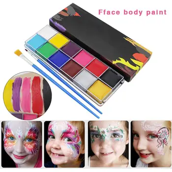 festival World Cup body painting play clown Halloween makeup face paint oil 12 Color face painted Makeup Flash Tattoo brush set 
festival World Cup body painting play clown Halloween makeup face paint oil 12 Color face painted Makeup Flash Tattoo brush set