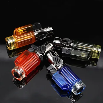 Triple Torch Lighter Powerful Jet Butane Pipe Cigar Lighter Portable Spray Gun Gas 1300 C Windproof Outdoor Gadgets For Man
Triple Torch Lighter Powerful Jet Butane Pipe Cigar Lighter Portable Spray Gun Gas 1300 C Windproof Outdoor Gadgets For Man