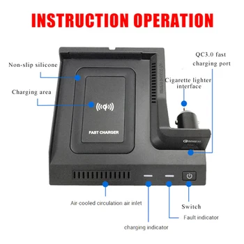Console Wireless Phone Charger Pad For Benz C GLC Class AMG W205 X253 ABS Plastic
Console Wireless Phone Charger Pad For Benz C GLC Class AMG W205 X253 ABS Plastic