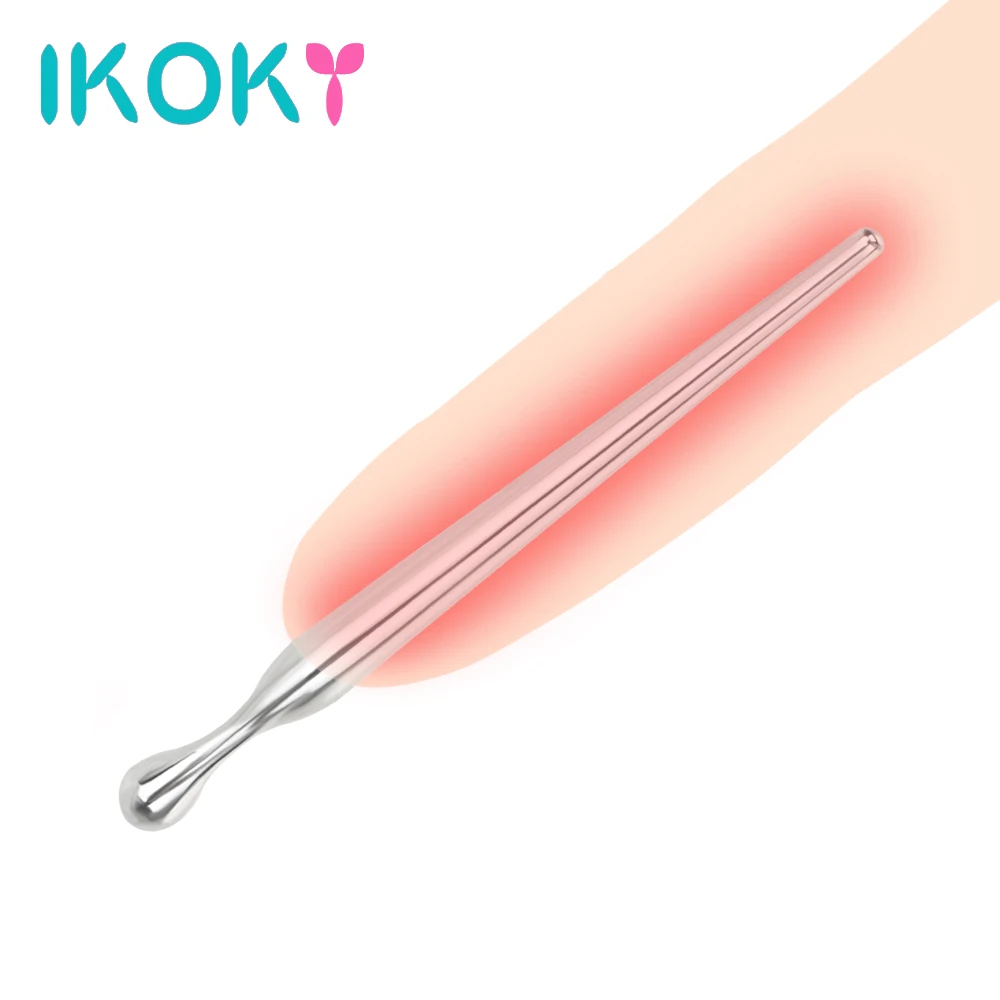 

IKOKY Urethral Prince Stretching Horse Stimulate Stainless Steel SM Penis Plug Dilator Sex Toys for Men Gay Catheter Sounding