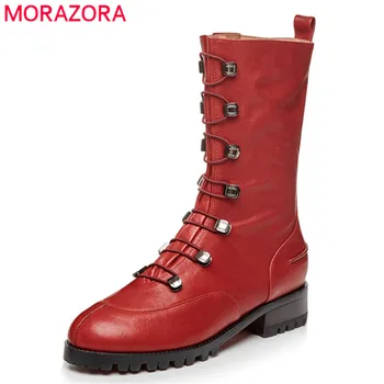 MORAZORA 2020 new arrival ankle boots women genuine leather shoes slip on fashion Motorcycle Boots autumn low heels shoes woman
MORAZORA 2020 new arrival ankle boots women genuine leather shoes slip on fashion Motorcycle Boots autumn low heels shoes woman