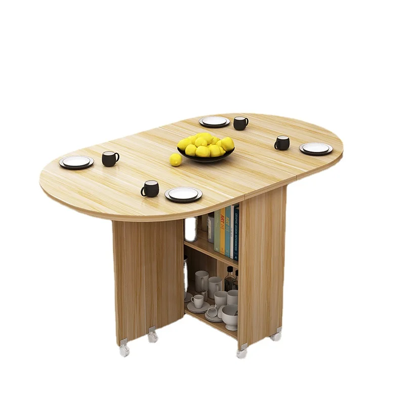 Simple round Folding Dining Table Small Apartment Household Movable Rectangular Simple Multi-Functional Dining Table with Wheels
Simple round Folding Dining Table Small Apartment Household Movable Rectangular Simple Multi-Functional Dining Table with Wheels