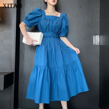 XITAO Korean Vintage Women Solid Loose A Line Square Collar Loose Dress Puff Sleeve Sense of DesignSummer Fashion Dress DMY4906
XITAO Korean Vintage Women Solid Loose A Line Square Collar Loose Dress Puff Sleeve Sense of DesignSummer Fashion Dress DMY4906