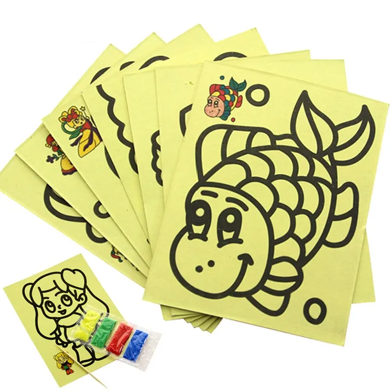 10 Pcs Colorful Children Drawing Toys Sand Painting Pictures Kids DIY Crafts Early Educational Learning Creative Drawing Toys
10 Pcs Colorful Children Drawing Toys Sand Painting Pictures Kids DIY Crafts Early Educational Learning Creative Drawing Toys